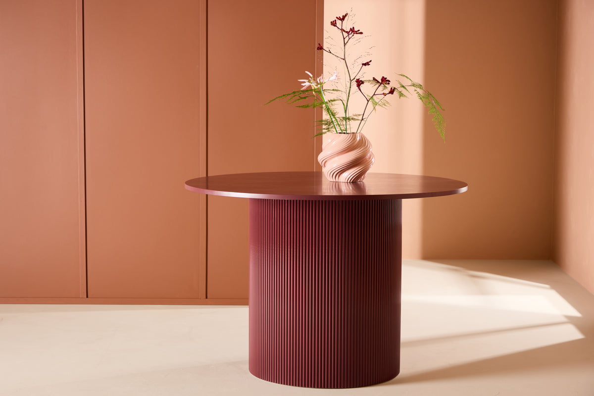 Lenox Rundt Spisebord ø110 Bourgogne