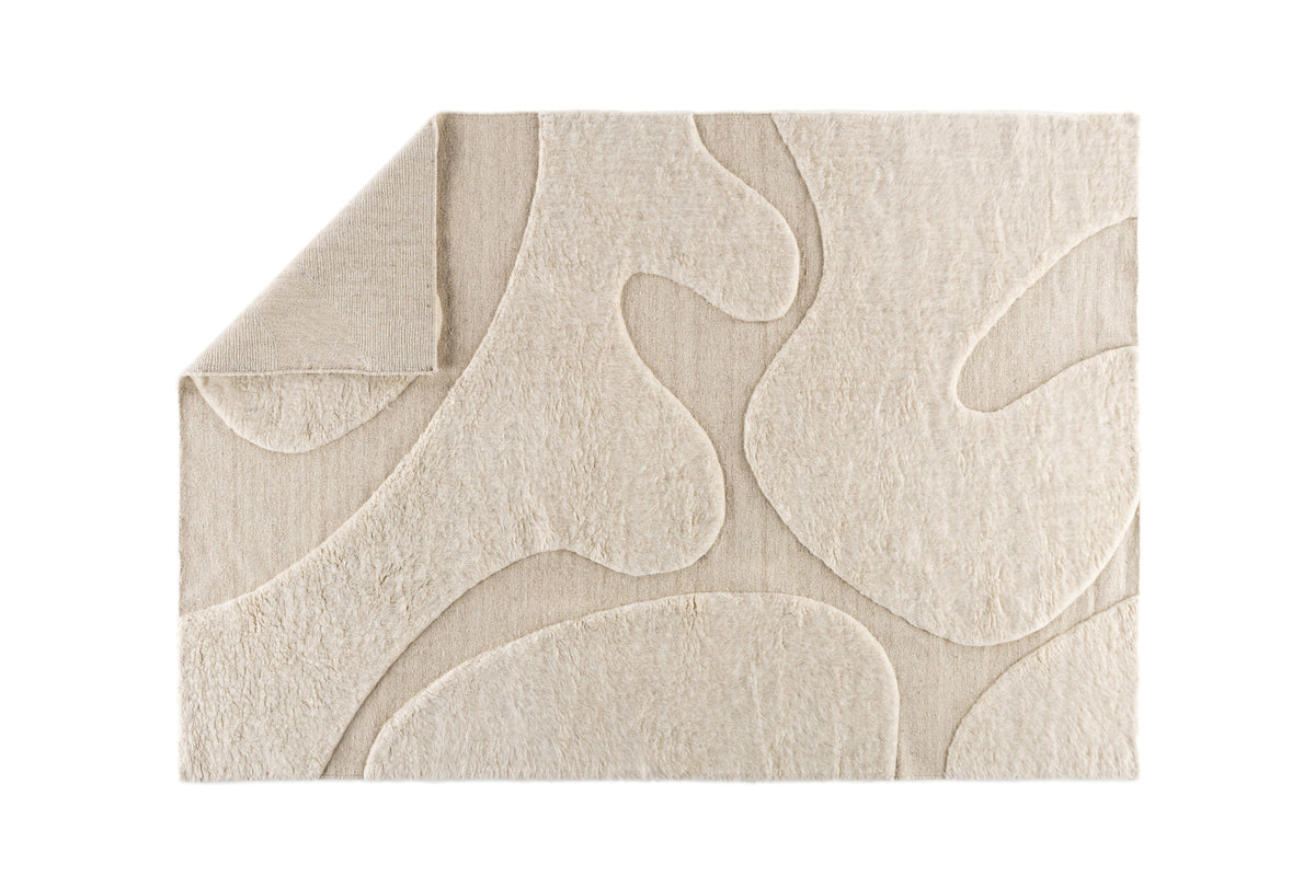 Boone Rektangulært Tæppe 290 x 200 Beige
