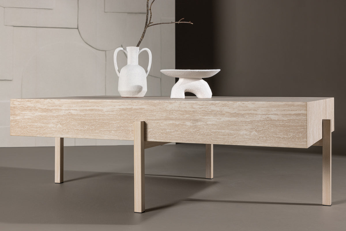 Vadholmen Sofabord 126 x 82 Hvidvasket