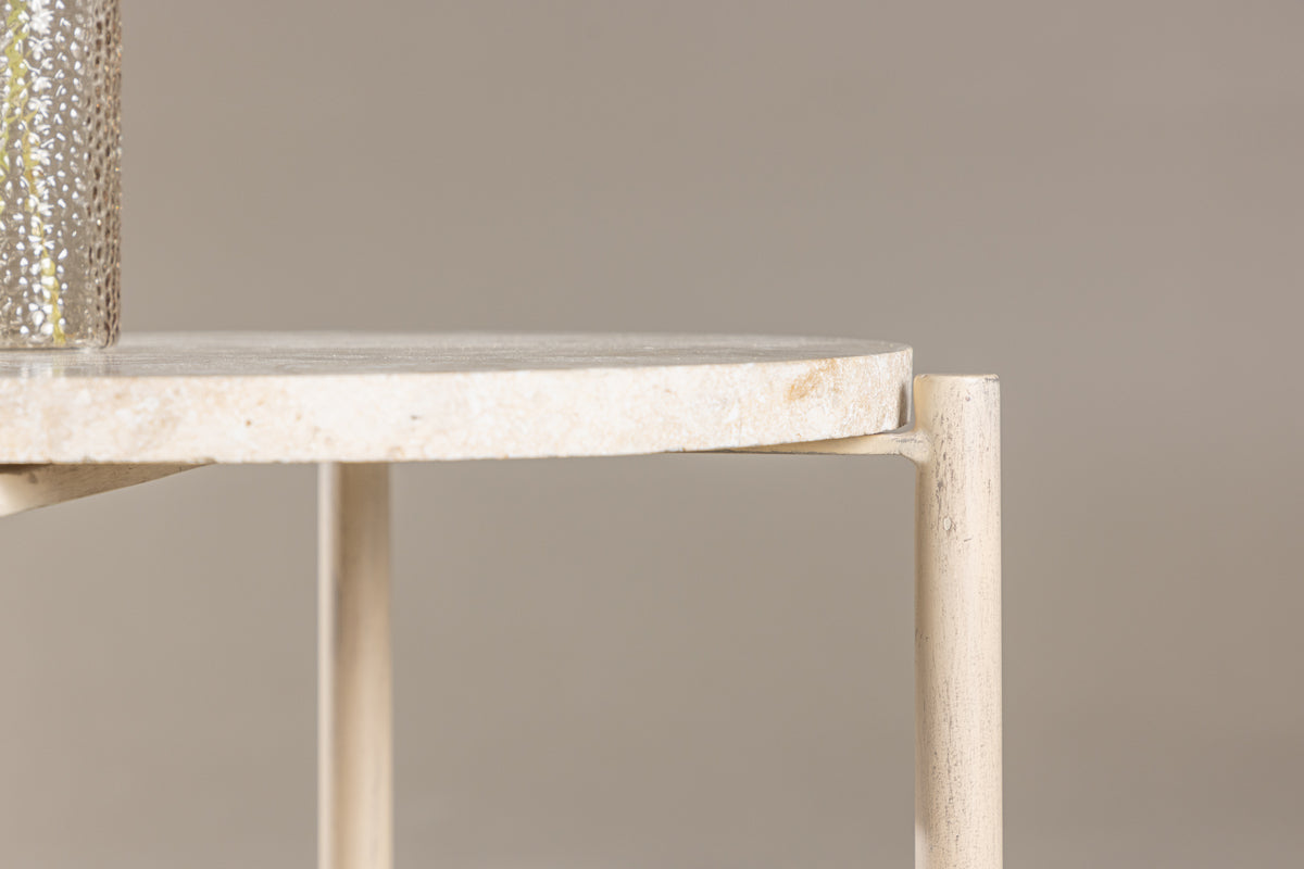 Sandhamn Sofabord ⌀40 Beige