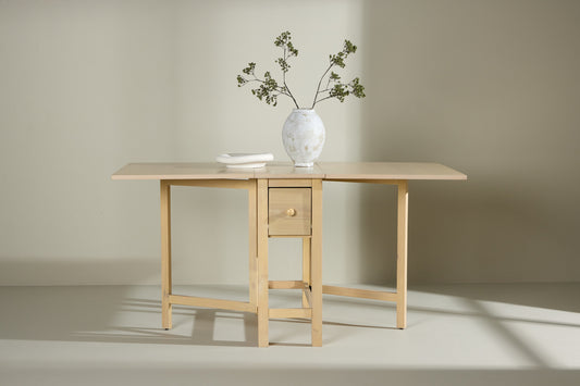 Rektangulært spisebord 30 x 80 Whitewash