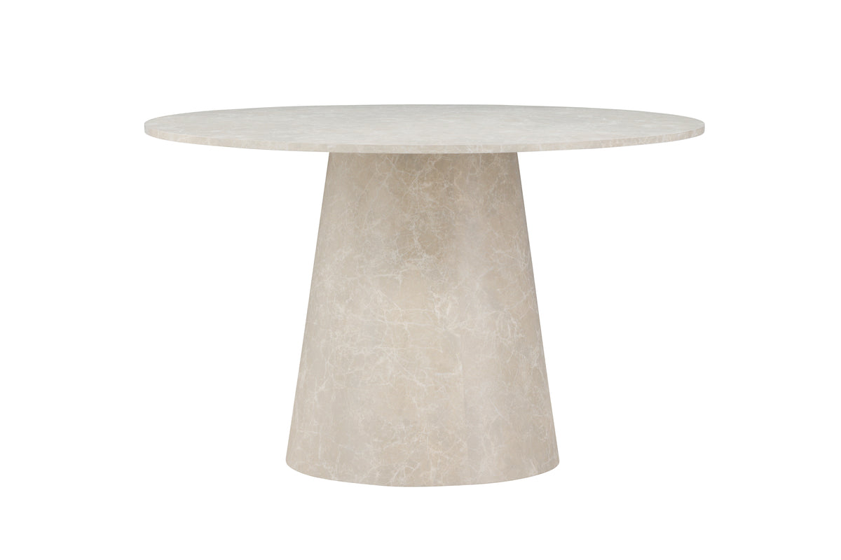 Lanzo Rundt Spisebord ⌀120 Beige