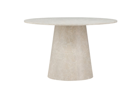 Lanzo Rundt Spisebord ⌀120 Beige