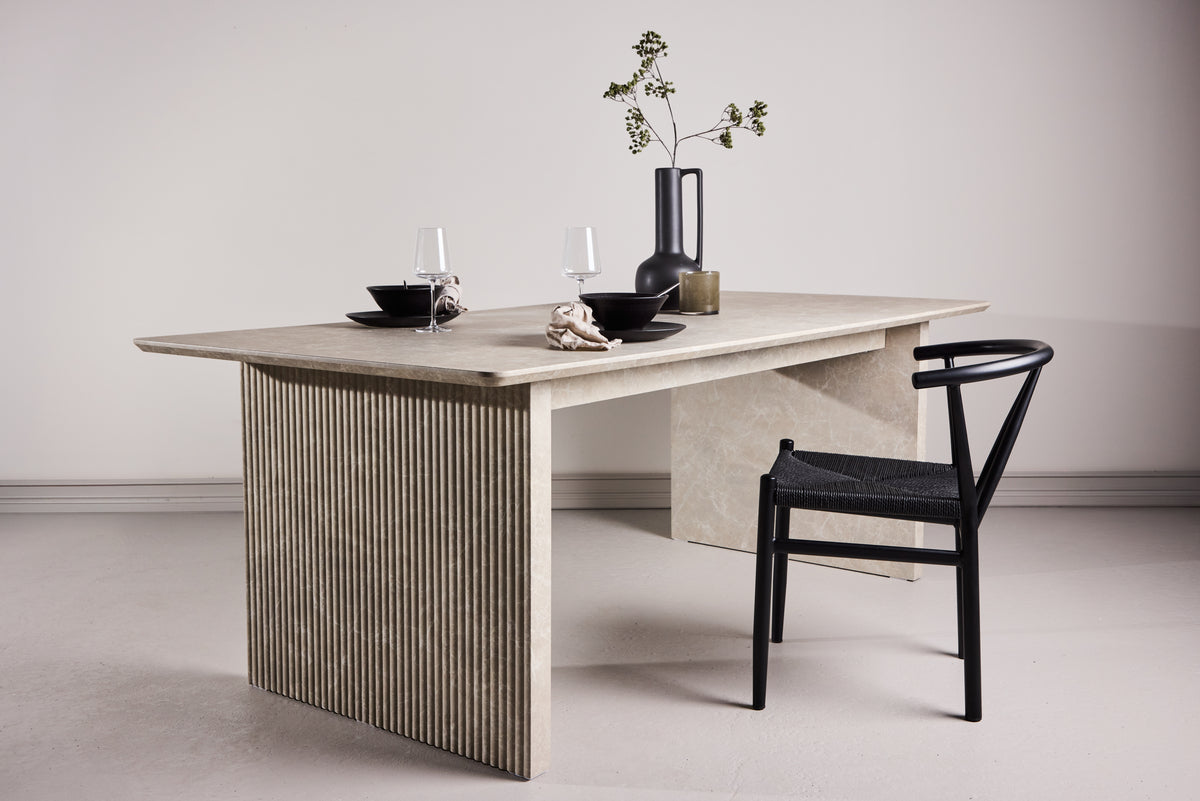 Vail firkantet spisebord 200 x 100 Beige