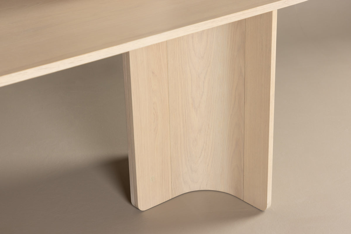 Tyresö Oval Spisebord 220 x 100 Hvidvask