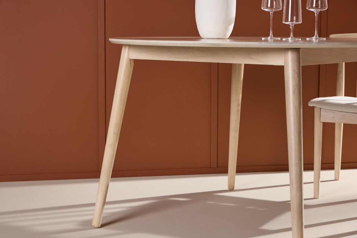 Flora Rundt Spisebord ⌀120 Hvidvask