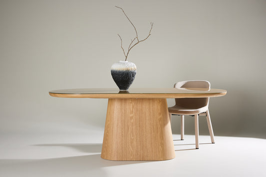 Castor Ovalt spisebord 200 x 90 Natur