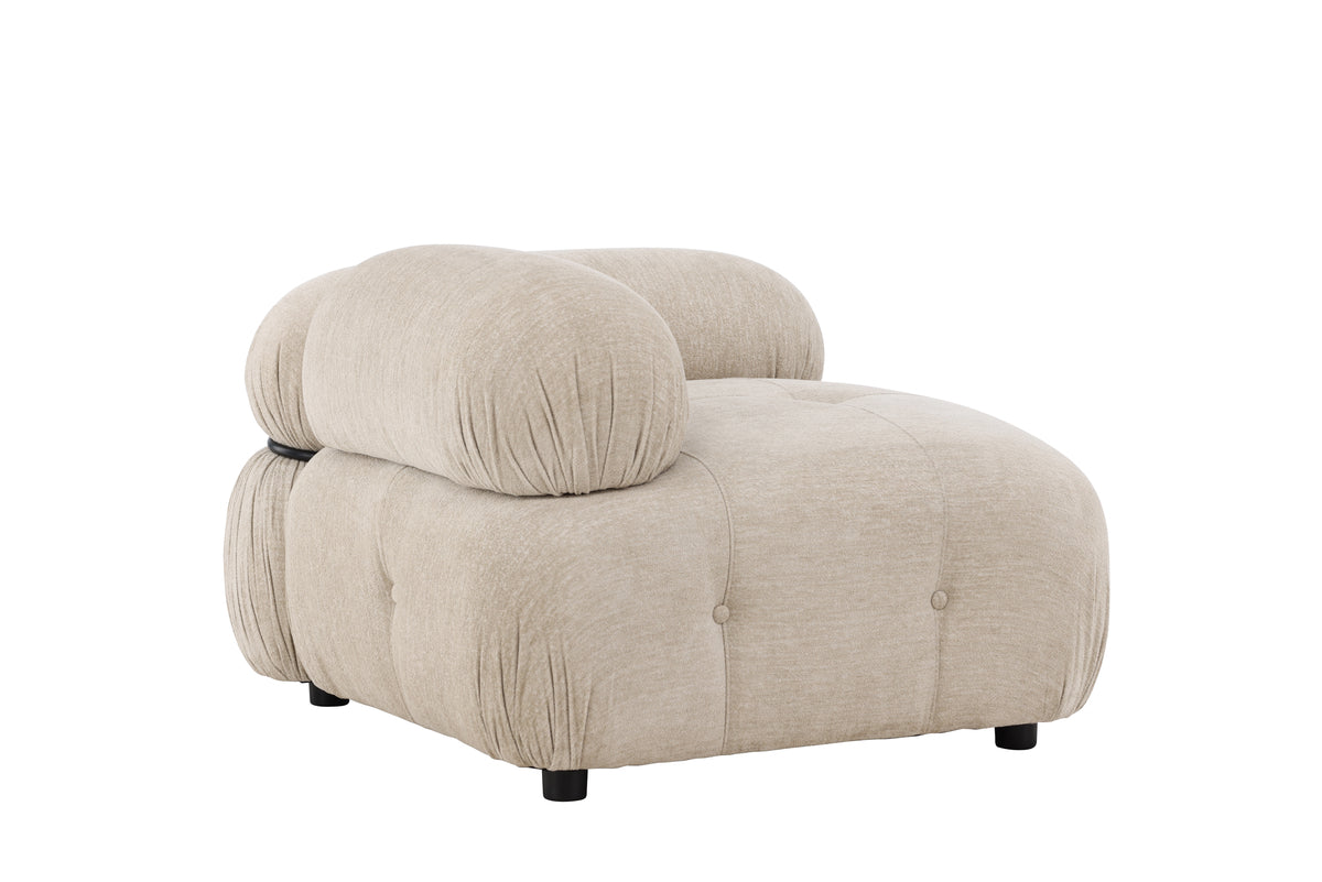 Mika Sofa Højre-Modul Beige Sort