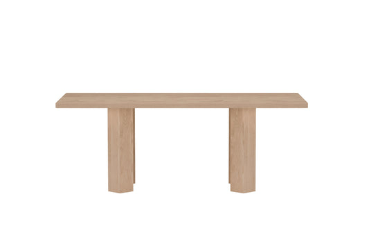 Rektangulært spisebord 200 x 90 Natur