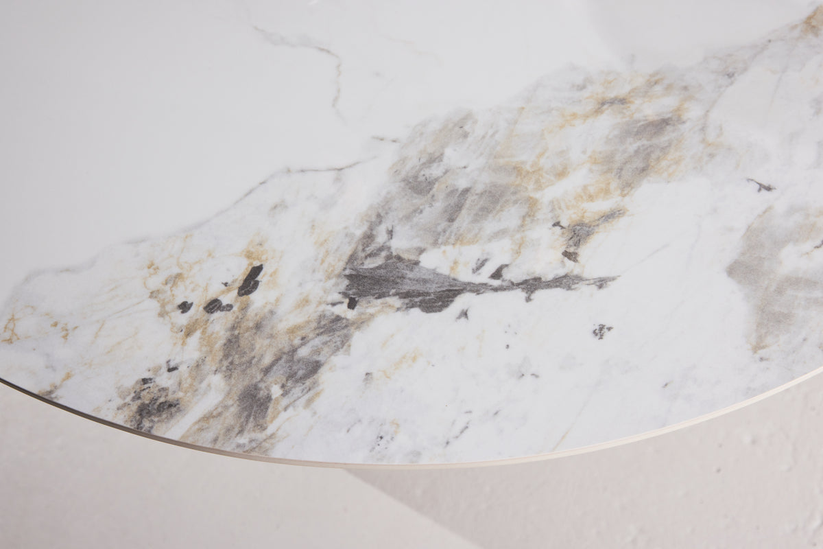 Rundt spisebord 110 Beige