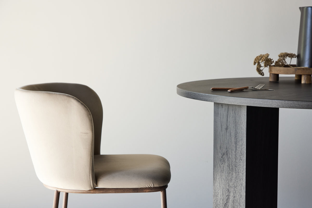 Edina Spisebordsstol 2-pak Beige