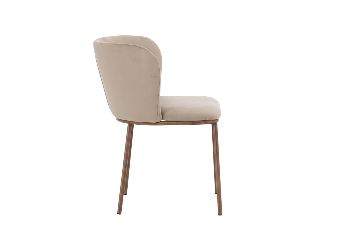 Edina Spisebordsstol 2-pak Beige