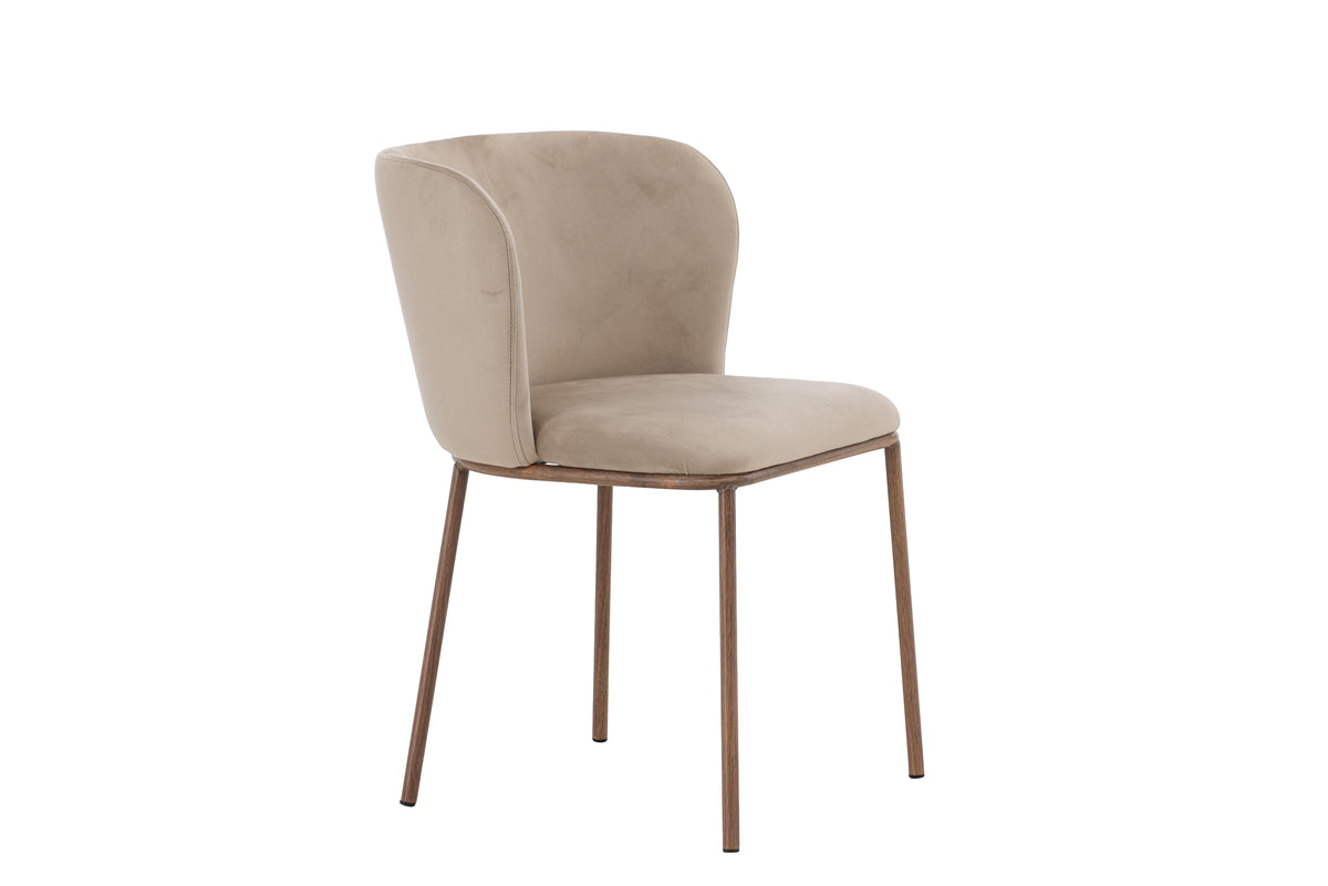 Edina Spisebordsstol 2-pak Beige