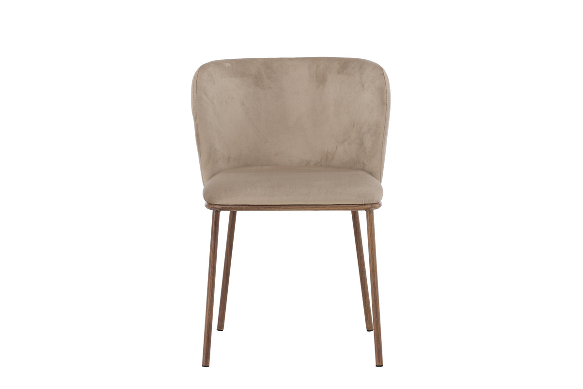 Edina Spisebordsstol 2-pak Beige