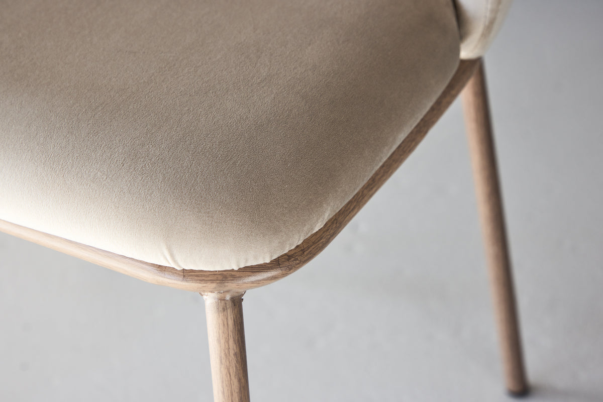 Edina Spisebordsstol 2-pak Beige
