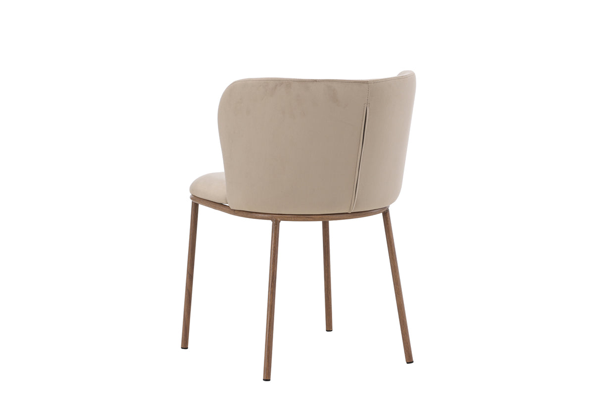 Edina Spisebordsstol 2-pak Beige
