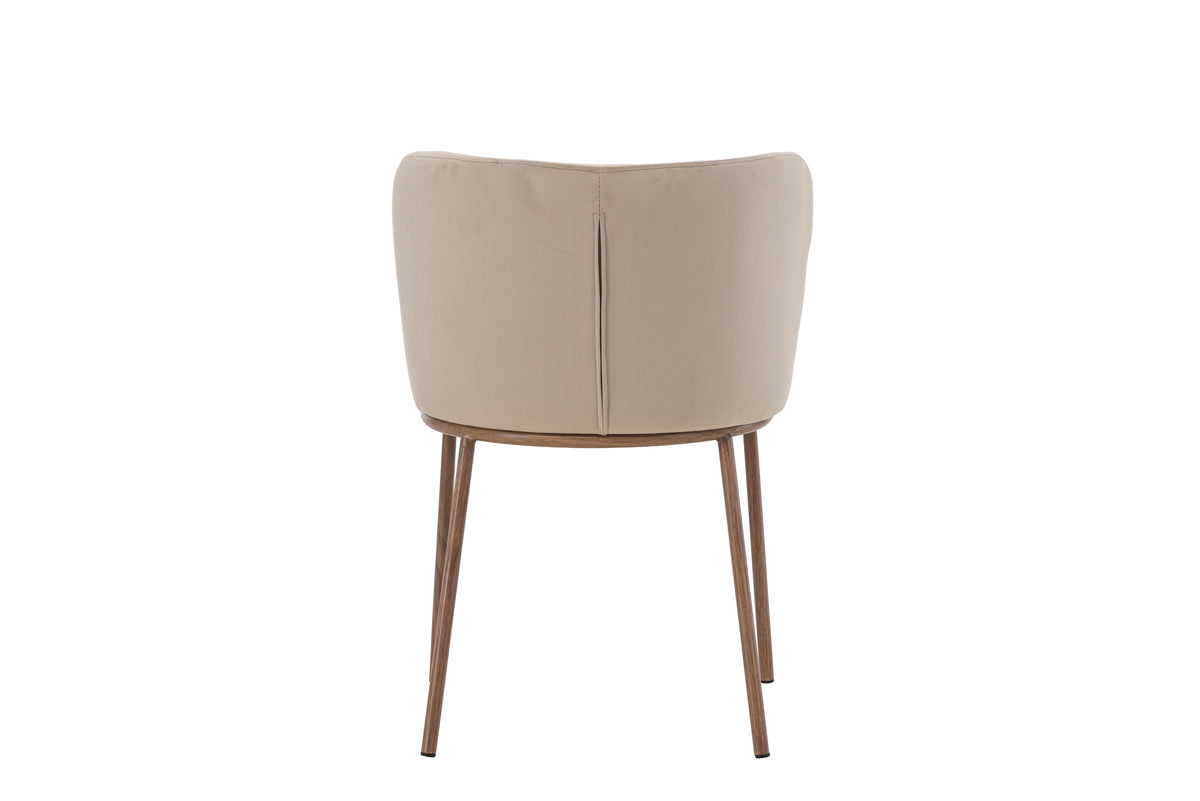 Edina Spisebordsstol 2-pak Beige
