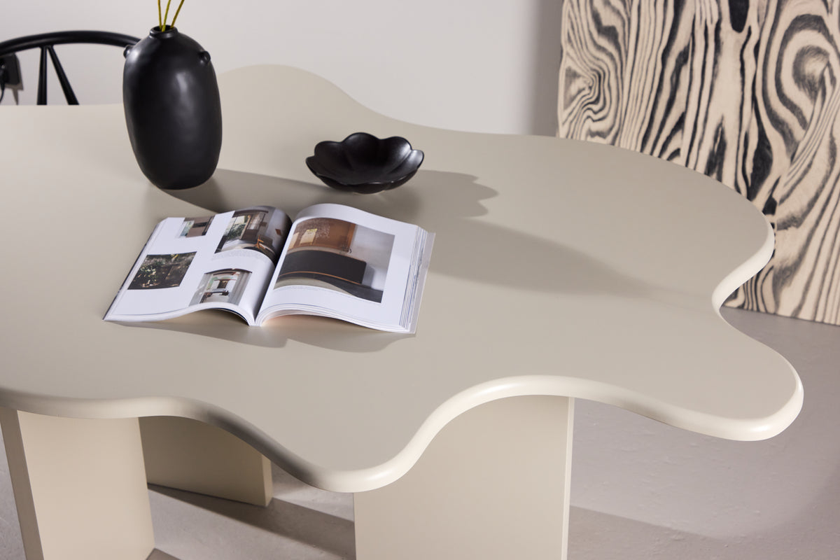 Ovalt spisebord 190 x 123 Beige