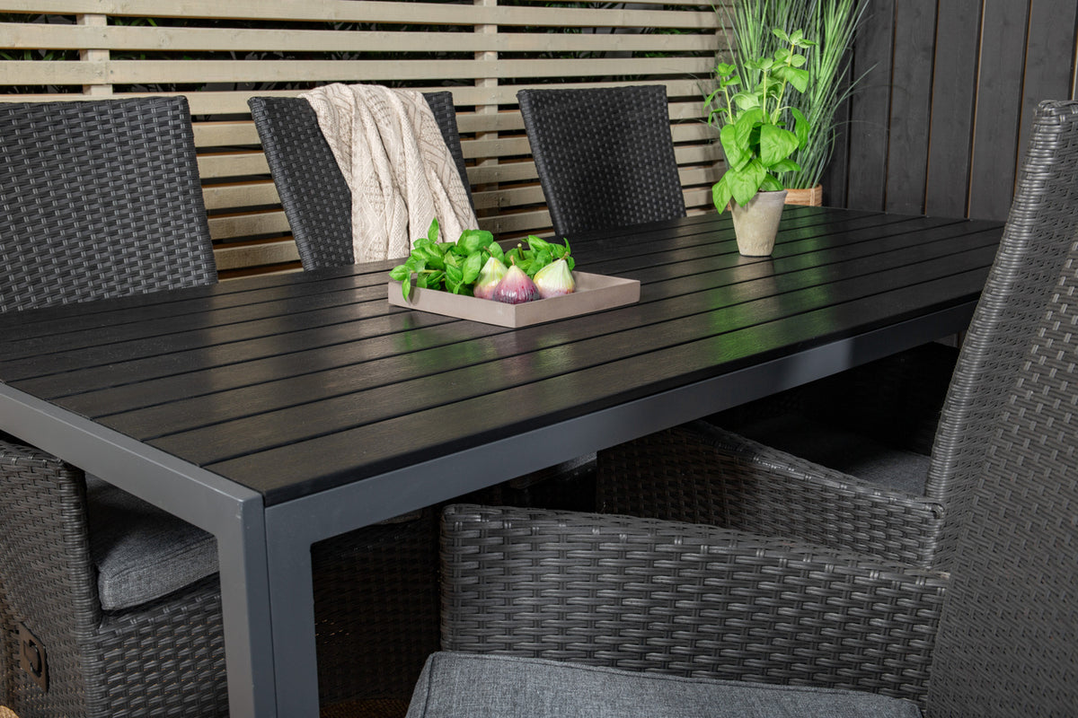 Lænestol 2-pak Sort