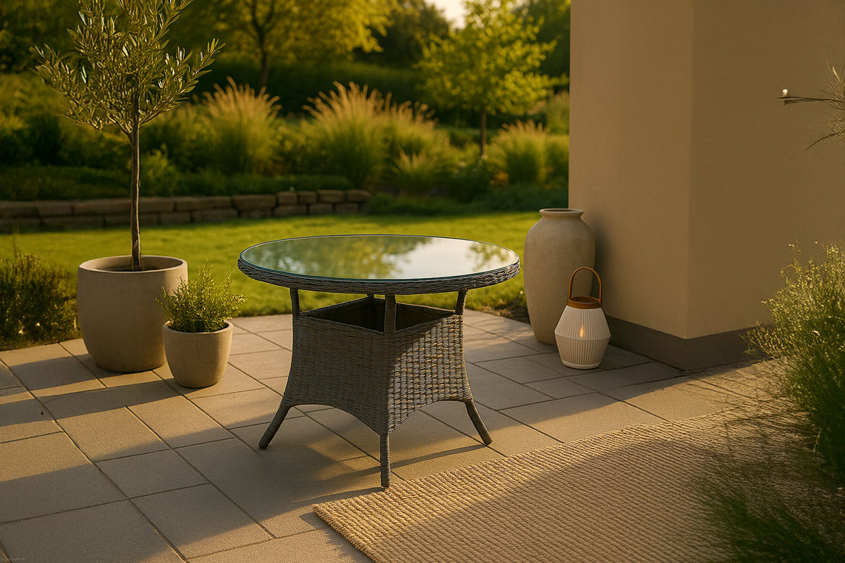 Rundt spisebord 90 Grå