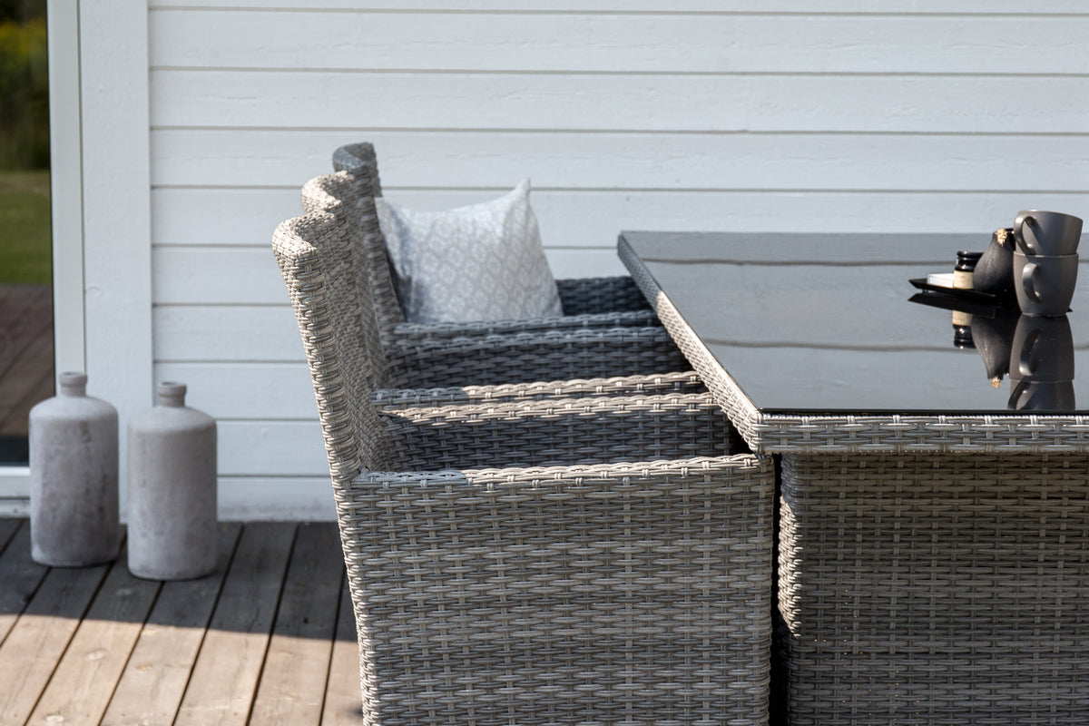 Spisebordsstol 2-pak Grå