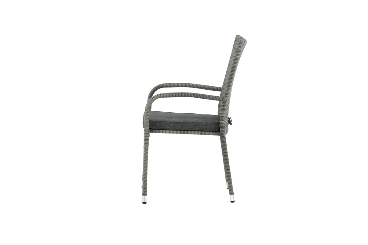 Spisebordsstol 2-pak Grå