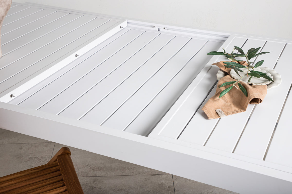 Marbella Rektangulært spisebord 160 x 100 Hvid