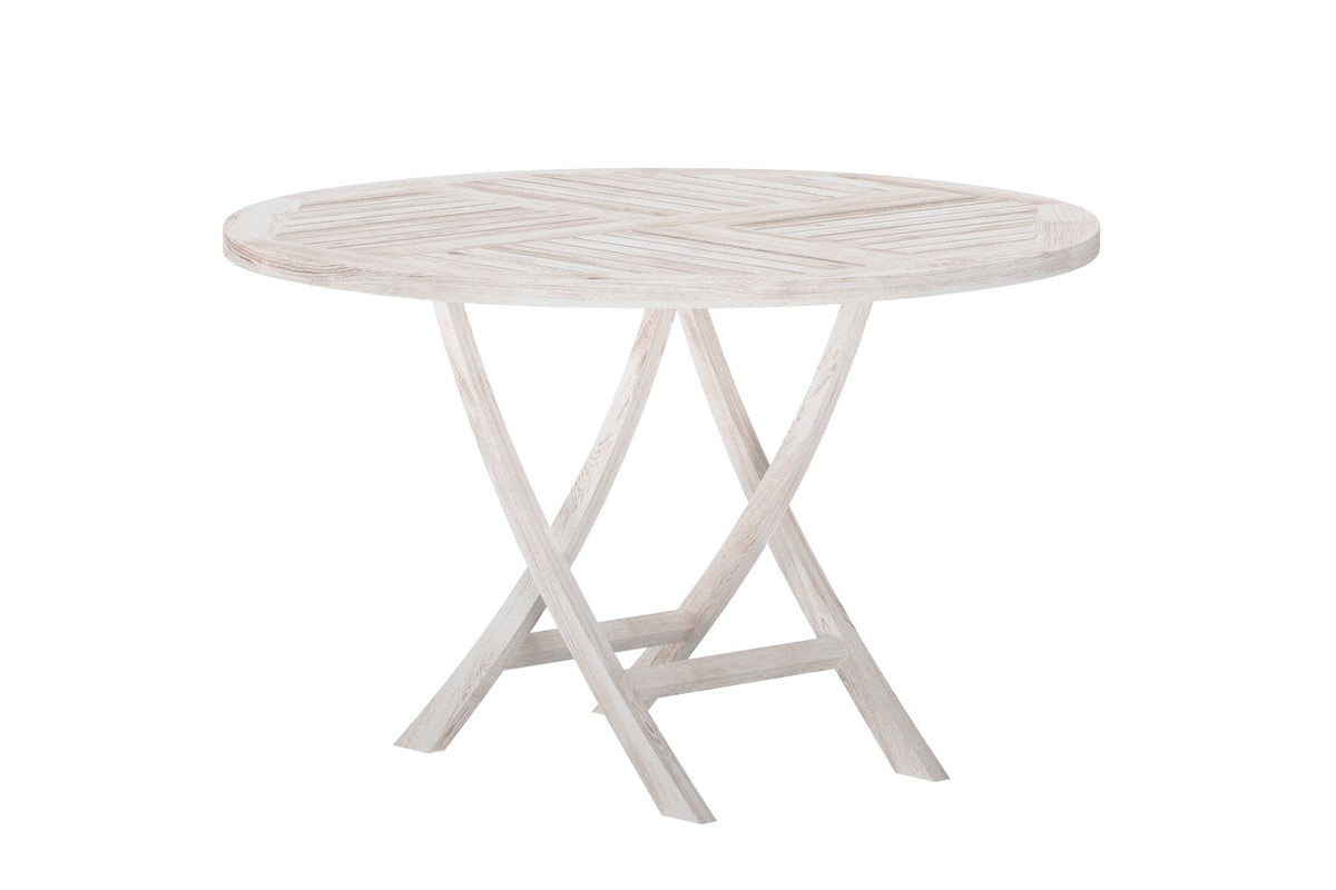 Rundt spisebord 120 Whitewash