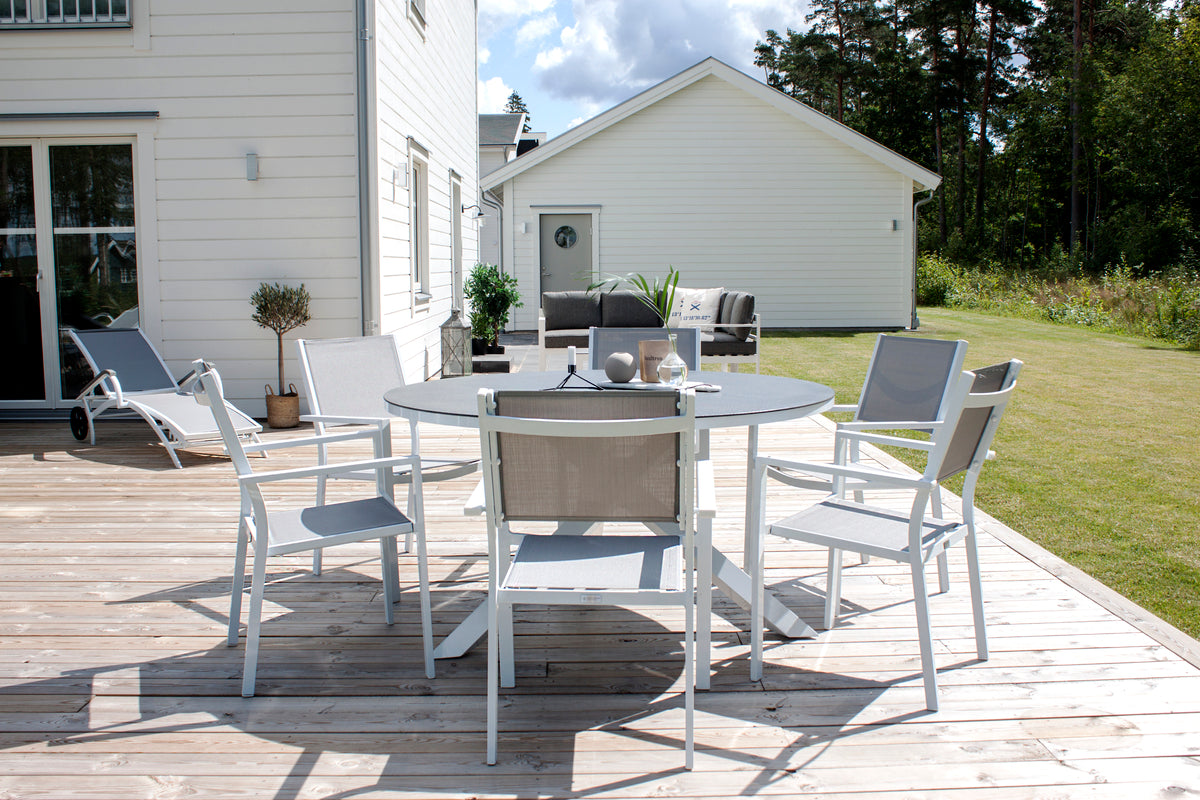 Copacabana Table ø 140 - White/Grey