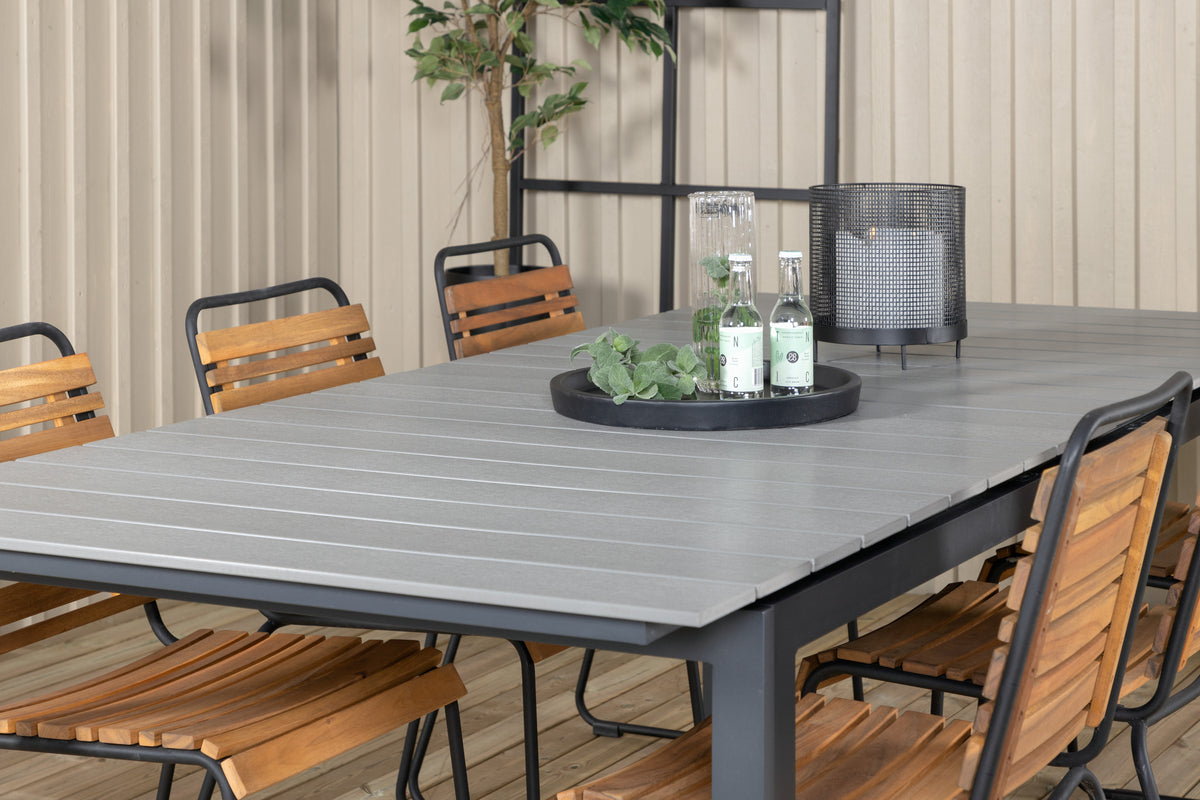 Levels & Bois Spisebord 229x100x75 + Spisestole Natur