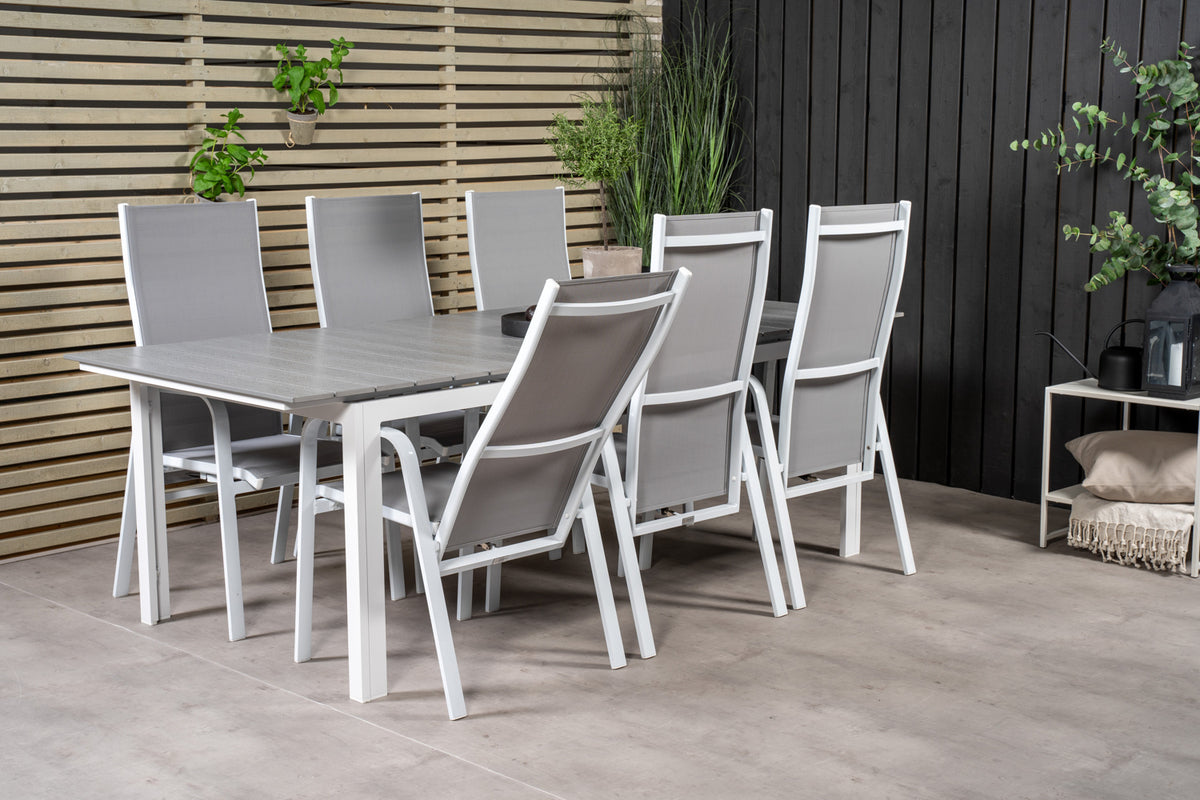 Copacabana & Levels Reclinerstole Grå + Spisebord 229x100x75