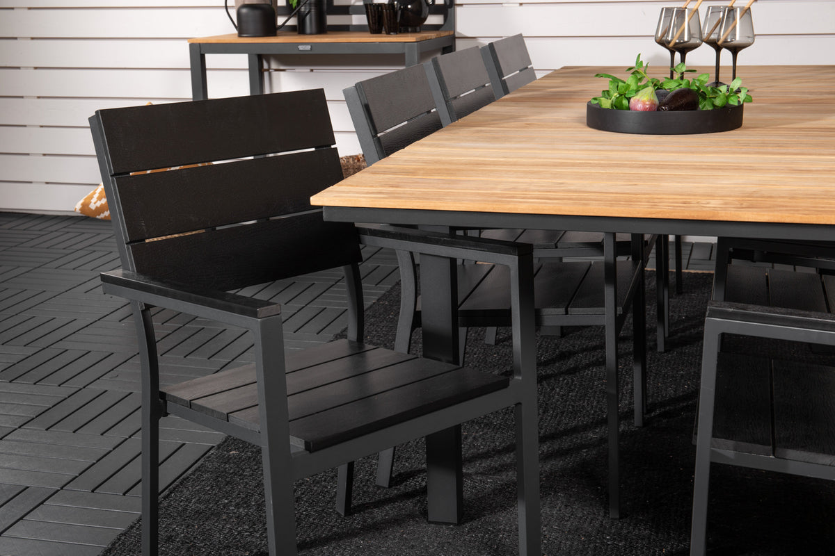 Levels & Mexico Spisestole Sort + Spisebord 160 x 90