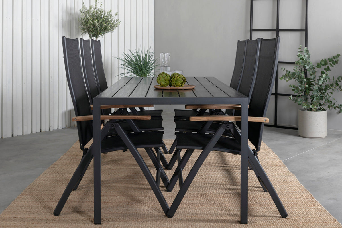 Spisestuesæt Sort Sort