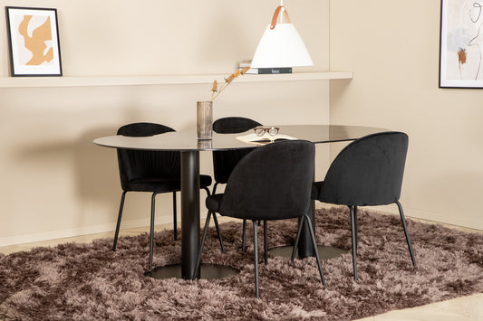 Pillan, Wrinkles Oval Dining Set