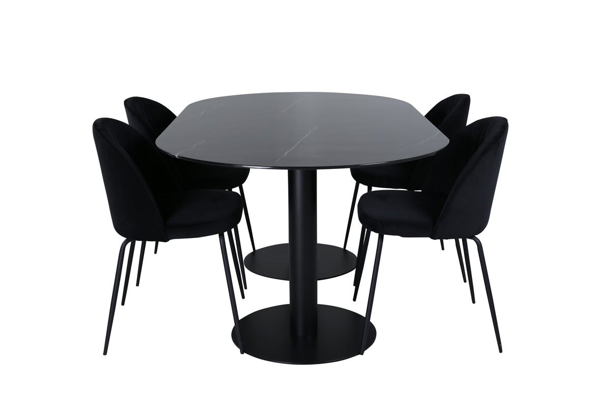 Pillan, Wrinkles Oval Dining Set