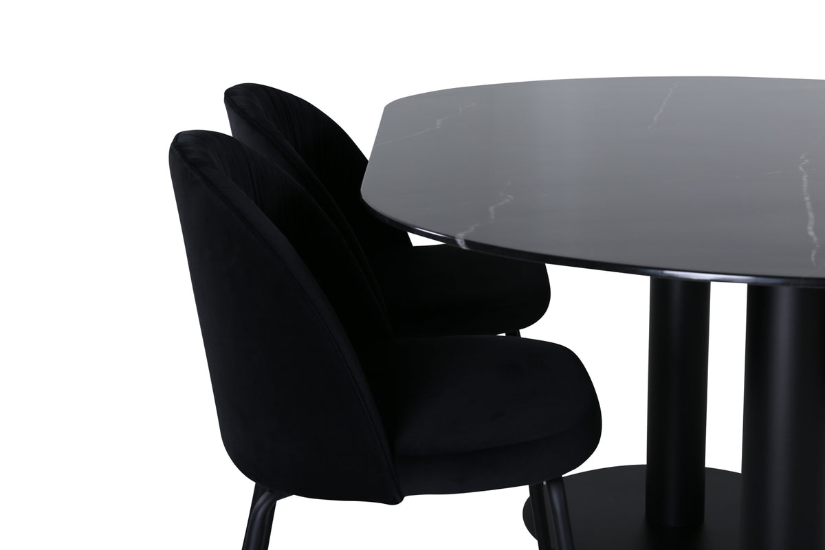 Pillan, Wrinkles Oval Dining Set