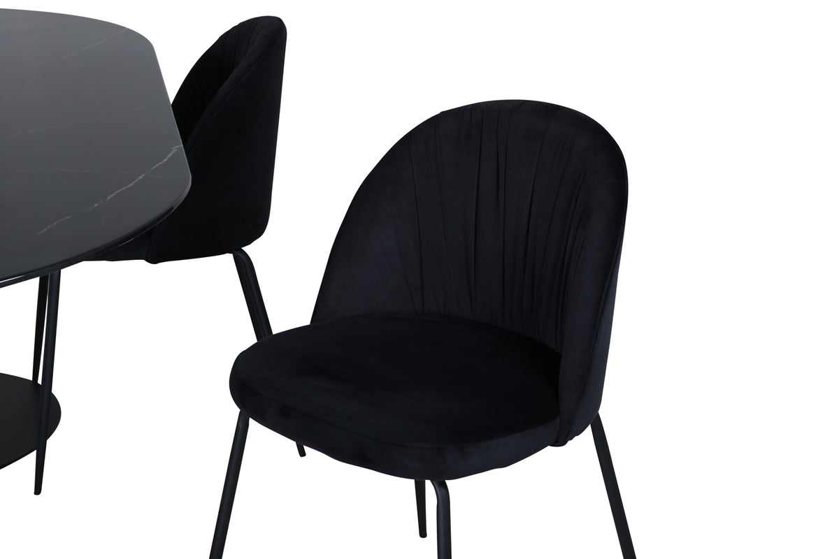 Pillan, Wrinkles Oval Dining Set