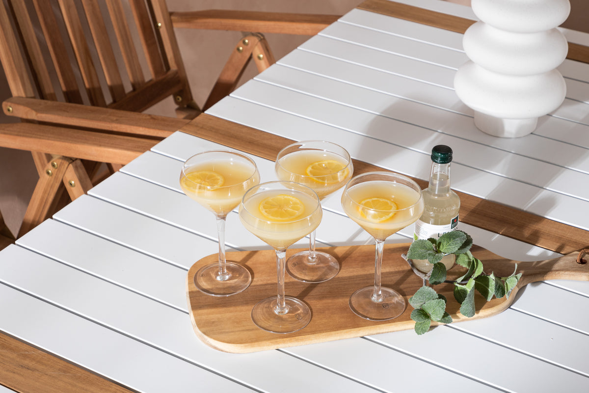 Rektangulært spisebord 150 x 90 Hvid + Position Stol Natur