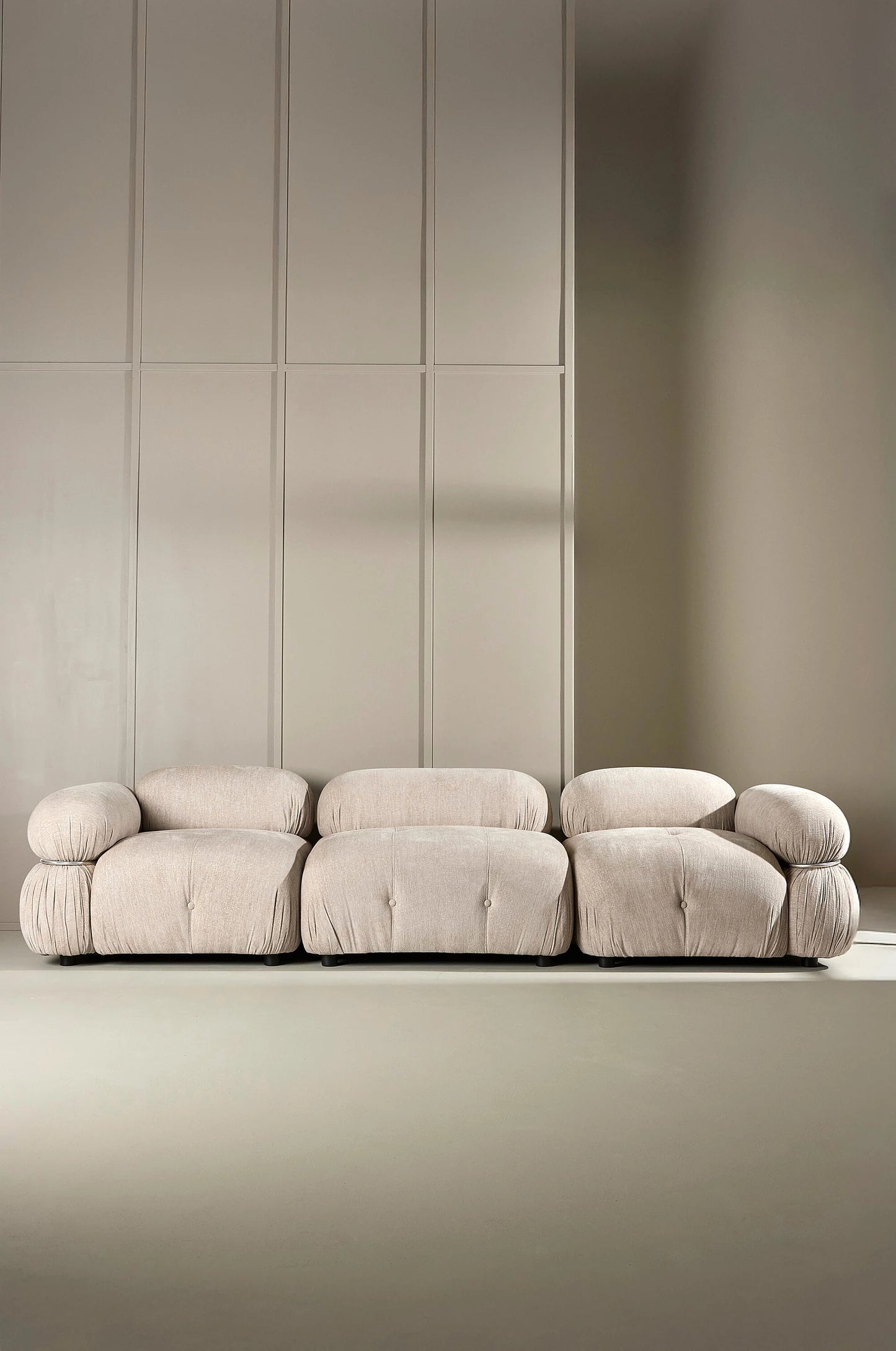 Mika Sofa Venstre-Modul Beige Sort