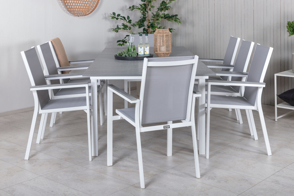 Levels & Parma Spisebord 160 x 100 + Spisestole Grå