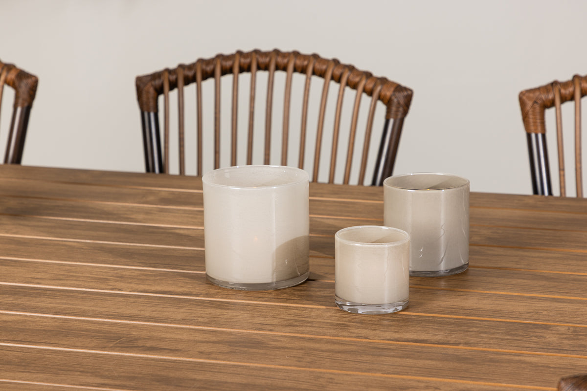 Garcia & Galera Rektangulært Spisebord 200 x 100 Sort + Spisestole Brun