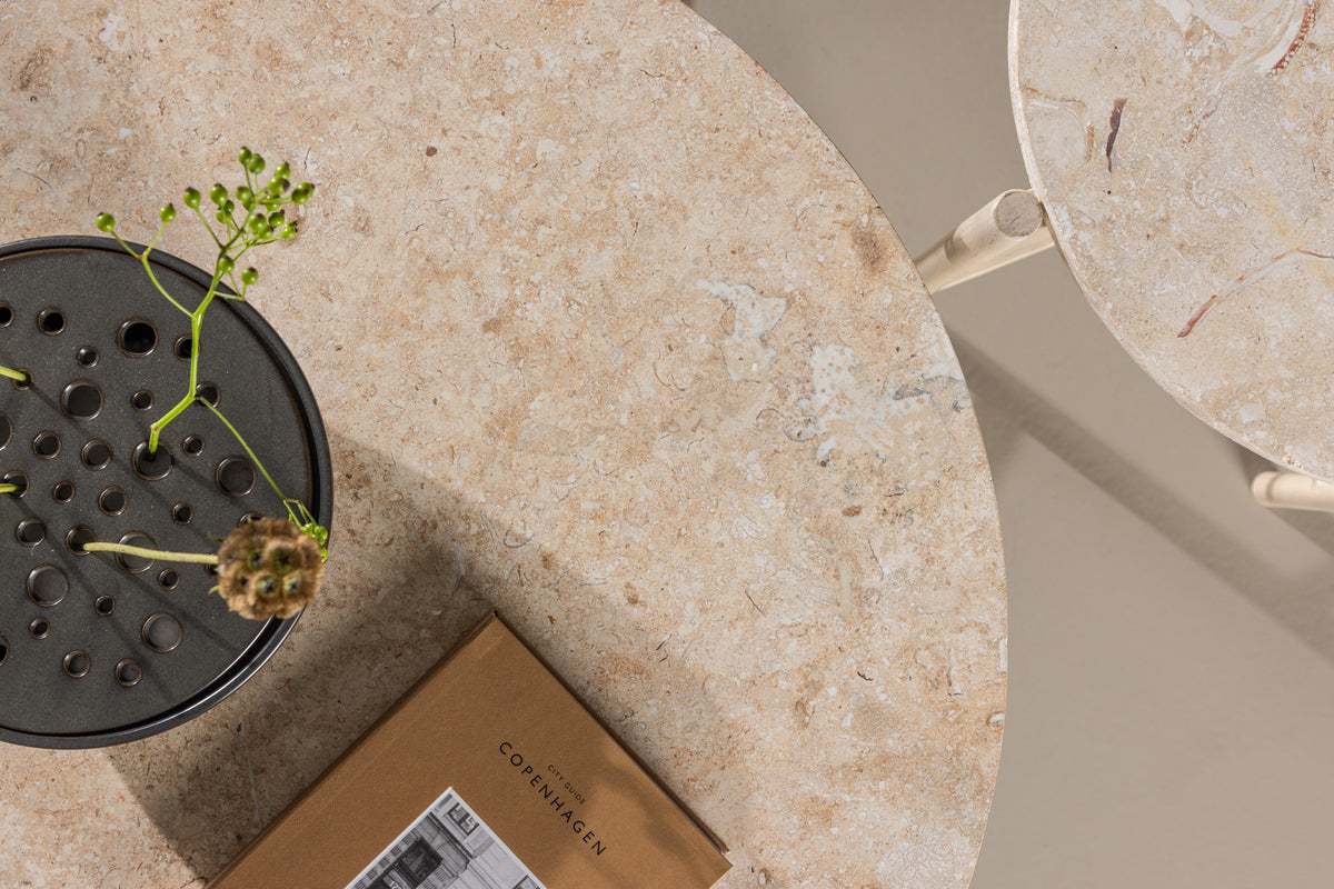 Sofa Bord ø70 ø40 Beige