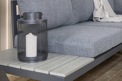 Hjørnesofa sæt mørkegrå mørkegrå