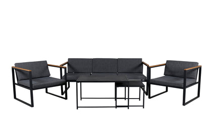 Sofa Sæt Sort Sort