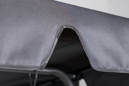 Gyngesofa til veranda, sort