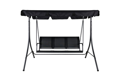 Gyngesofa til veranda, sort