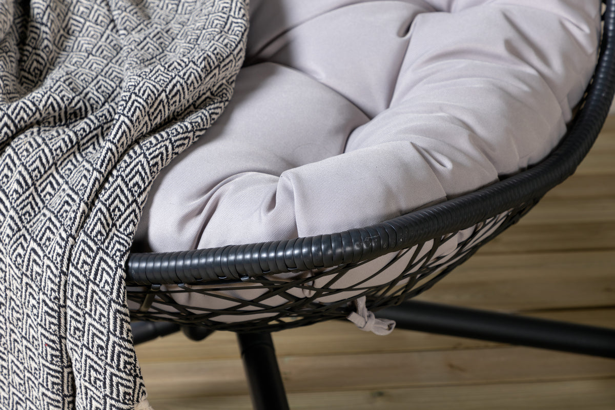 Hængekøjestol Sort