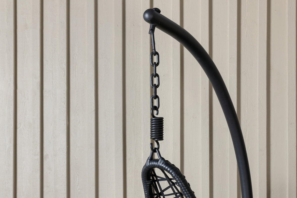 Hængekøjestol Sort