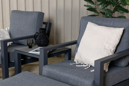 Barcelona Loungesæt Sort