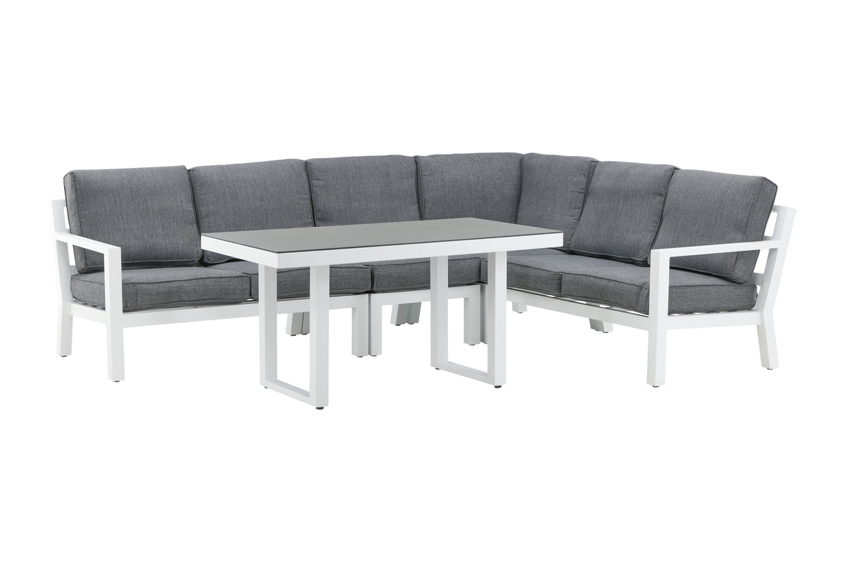 Hjørnesofa sæt Hvid Hvid